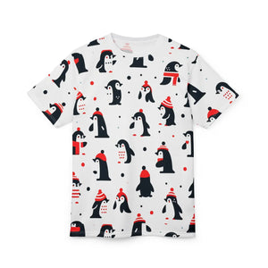 Cozy Cut and Sew Tee Featuring Penguins Winter - Dipaliz - T-shirts