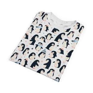 Unisex T-shirt - Penguins Snowflakes Design - Dipaliz - T-shirts