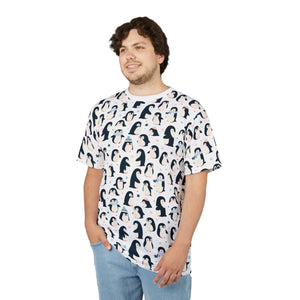 Unisex T-shirt - Penguins Snowflakes Design - Dipaliz - T-shirts