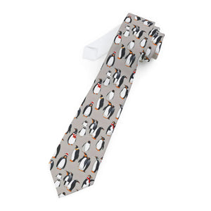 Vibrant Penguin Necktie - Silky Elegance for Women - Dipaliz - Neckties