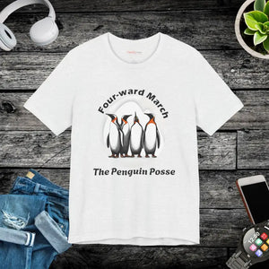 T-shirt - Penguins Unisex Jersey Short Tee for Music Lovers - Dipaliz Ash / s