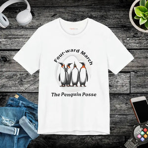 T-shirt - Penguins Unisex Jersey Short Tee for Music Lovers - Dipaliz White / s