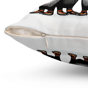 Penguins Throw Pillow – Polyester Square - Dipaliz - Pillows