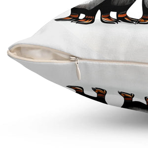 Penguins Throw Pillow – Polyester Square - Dipaliz - Pillows