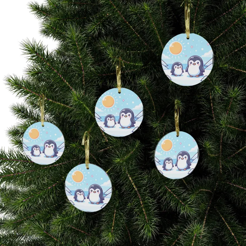 Penguins in Winter Land: Acrylic Ornament Styles Galore - Home Decor