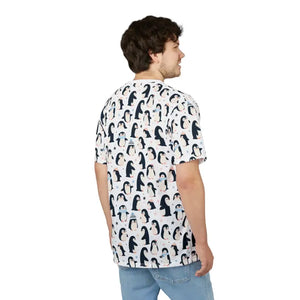 T-shirts - Cut & Sew Tee - Snowflakes Design Microfiber-knit - Dipaliz