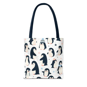 Chic Penguins Aop Tote Bag Bold Statement Style - Dipaliz - Bags