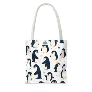 Chic Penguins Aop Tote Bag Bold Statement Style - Dipaliz - Bags