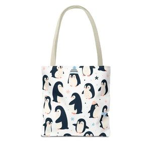 Chic Penguins Aop Tote Bag Bold Statement Style - Dipaliz - Bags
