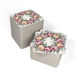 Peony Floral Coasters – Elegant Table Decor - Dipaliz