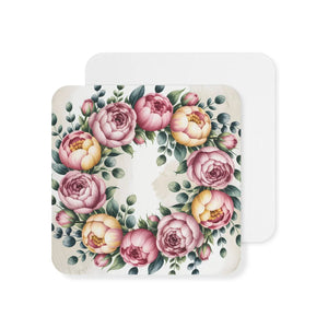 Peony Floral Coasters – Elegant Table Decor - Dipaliz