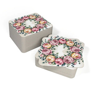 Peony Floral Coasters – Elegant Table Decor - Dipaliz
