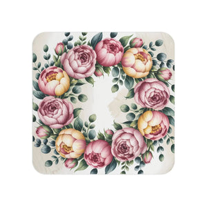 Peony Floral Coasters – Elegant Table Decor - Dipaliz