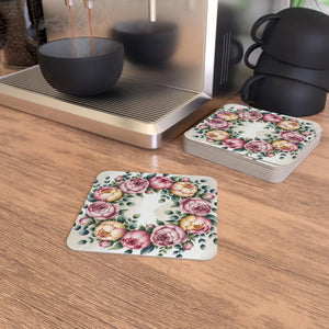 Peony Floral Coasters – Elegant Table Decor - Dipaliz