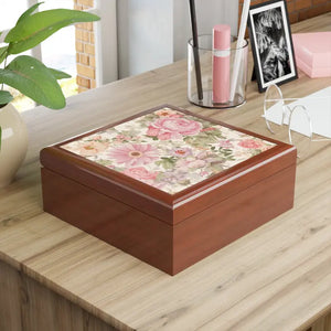 Peony Flower Jewelry Box Dual Hinges Multiple Colors Dipaliz