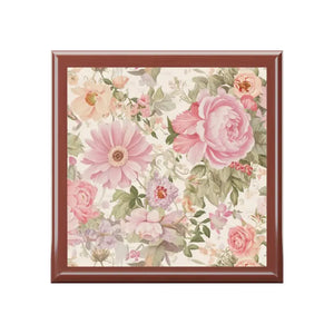 Peony Flower Jewelry Box Dual Hinges Multiple Colors Dipaliz