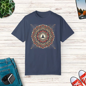 Relaxed Comfort Colors Tee - Meditating Mandala Yoga - Dipaliz - T-shirts