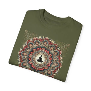 Relaxed Comfort Colors Tee - Meditating Mandala Yoga - Dipaliz - T-shirts