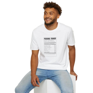 Personal Trainer Nutrition Facts T-shirt, Fitness Workout Tee - T-shirts - s