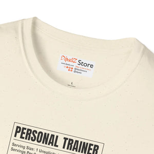 Personal Trainer Nutrition Facts T-shirt, Fitness Workout Tee - T-shirts - s