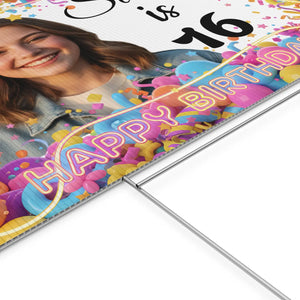 Personalized 16th Birthday Yard Sign Sweet Sixteen - Dipaliz - Sidewalk & Signs