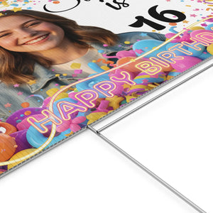 Personalized 16th Birthday Yard Sign Sweet Sixteen - Dipaliz - Sidewalk & Signs