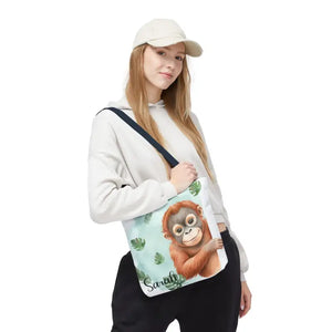 Bags - Personalized Baby Orangutan Tote Bag - Cute Jungle Gift - Dipaliz