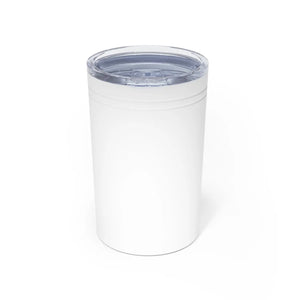 Personalized Bird Wreath 11oz Insulated Tumbler, Custom Name Travel Cup - Tumblers