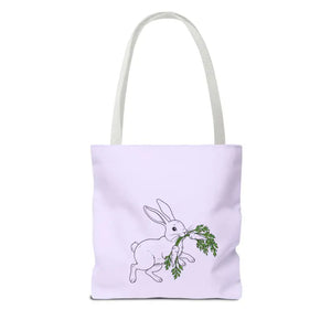 Personalized Bunny Tote Bag Custom Text Easter Spring - Dipaliz - Gifts Online
