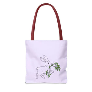 Personalized Bunny Tote Bag Custom Text Easter Spring - Dipaliz - Gifts Online