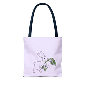 Personalized Bunny Tote Bag Custom Text Easter Spring - Dipaliz - Gifts Online