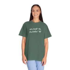 Personalized Coordinates Met Tee - Wearable Location Art - Dipaliz - T-shirt