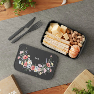 Personalized Floral Bento Box Eco Pla Plastic Dipaliz - Lunch Containers
