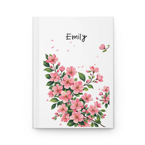 Personalized Floral Hardcover Journal - Cherry Blossom - Dipaliz - Journals