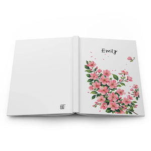 Personalized Floral Hardcover Journal - Cherry Blossom - Dipaliz - Journals