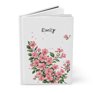 Personalized Floral Hardcover Journal - Cherry Blossom - Dipaliz - Journals