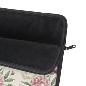 Personalized Floral Laptop Sleeve, Custom Name - Sleeves