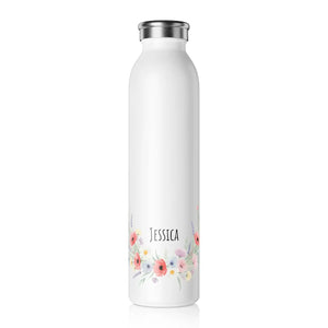 Personalized Floral Stainless Steel Bottle - Dipaliz - Water Bottles