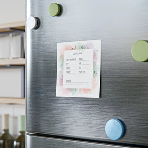Personalized Floral Vital Signs Sticky Notes - Dipaliz