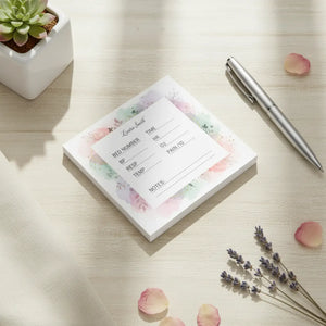 Personalized Floral Vital Signs Sticky Notes - Dipaliz