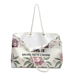 Personalized Floral Weekender Bag, ?Olivia’s Bachelorette Weekend’ Travel Tote - Handbags