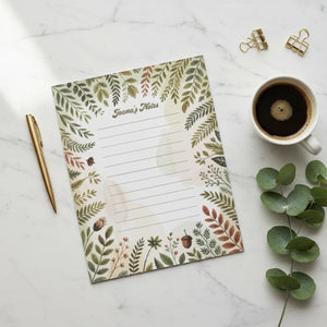 Personalized Herb Recipe Notepad - Watercolor Border - Dipaliz - Notepads