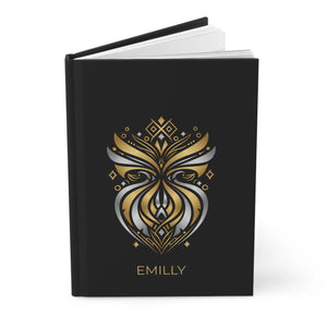 Personalized Gold Owl Art Deco Journal - Dipaliz - Journals