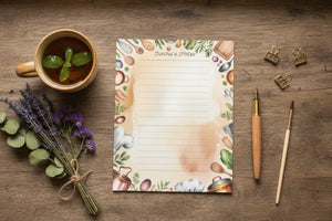 Personalized Kitchen Recipe Notepad - Watercolor - Dipaliz - Notepads