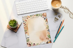 Personalized Kitchen Recipe Notepad - Watercolor - Dipaliz - Notepads