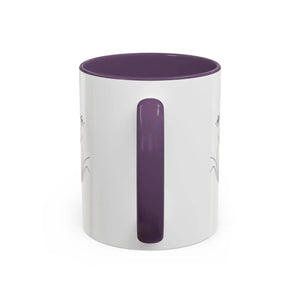 Personalized Monogram Accent Coffee Mug - Elegant Initials with Minimal Floral (11/15 Oz) - Mugs