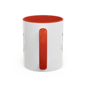 Personalized Monogram Accent Coffee Mug - Elegant Initials with Minimal Floral (11/15 Oz) - Mugs