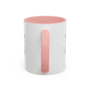 Personalized Monogram Accent Coffee Mug - Elegant Initials with Minimal Floral (11/15 Oz) - Mugs
