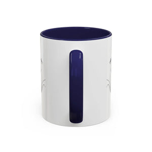 Personalized Monogram Accent Coffee Mug - Elegant Initials with Minimal Floral (11/15 Oz) - Mugs