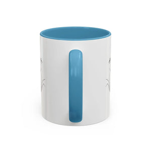 Personalized Monogram Accent Coffee Mug - Elegant Initials with Minimal Floral (11/15 Oz) - Mugs